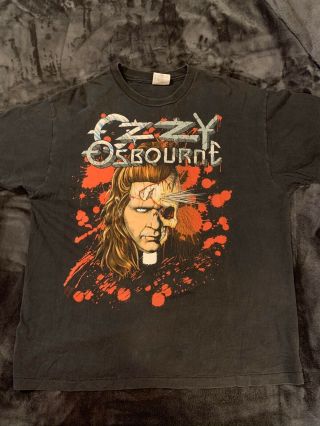 Vintage 1991 Ozzy Osbourne Two - Sided (priest/ozzy) Tour Xl T - Shirt Rare