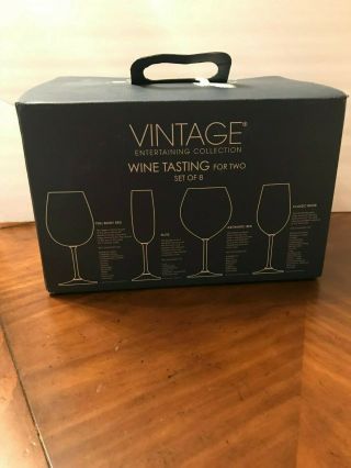 Marquis By Waterford Vintage Wine Tasting Glasses For 2 Set Of 8