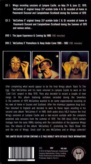 Paul McCartney Wings Fold & A Decade CD Demo Promo DVD Beatles John Lennon 2