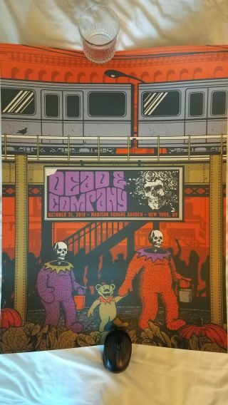 Dead And Company Fall 2019 Vip Poster Msg Very Rare 191 Of 950