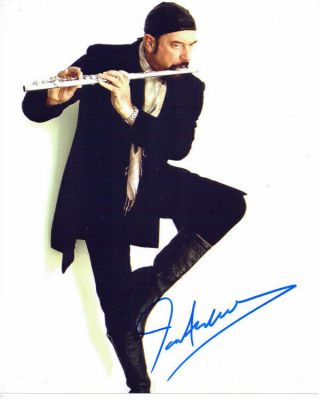 Ian Anderson Jethro Tull Musician Signed 8x10 Photo With
