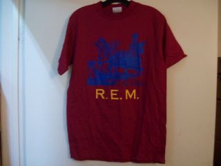 Vintage 1986 R.  E.  M.  Pageantry Tour Shirt Rare Life 