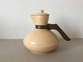 Catalina Island Pottery Vintage Coffee Pot / Carafe Rare Sand With Lid