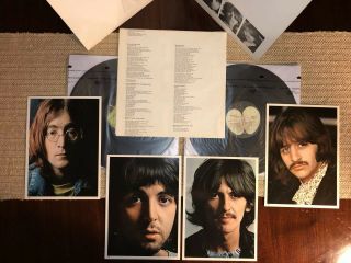 The Beatle White 1968 LP Album VERY LOW 0051247 SWBO - 101 W/ poster,  all 4 photos 4