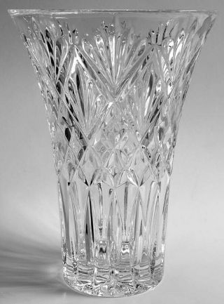 Waterford Lead Crystal 10 " Cassidy Vase - With Decal