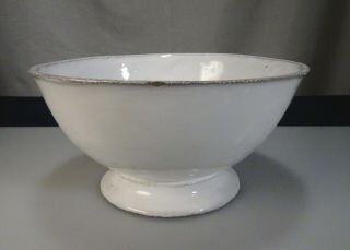 Astier De Villatte French Ceramic Footed Café Au Lait Bowl - 57215