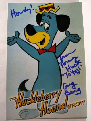 Greg Berg Authentic Hand Signed 4x6 Photo - Voice Of Huckleberry Hound