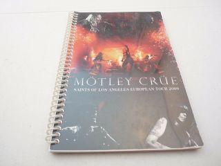 Motley Crue 2009 Saints Of Los Angeles European Concert Tour Itinerary Book