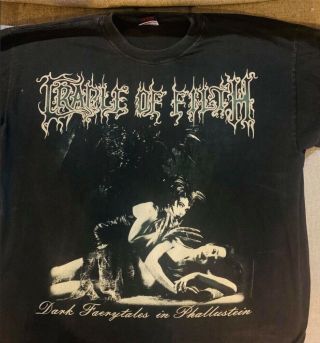 Cradle Of Filth Shirt Dark Faerytales Xl Vintage