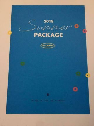 Bts Official Summer Package 2018 Rare Limited F/s 339