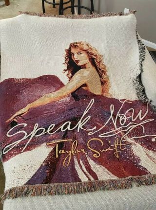 Taylor Swift Speak Now Tapestry Throw Blanket.