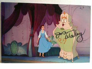 Jo Anne Worley Hand Signed 4x6 Photo - Voice Of Wardrobe - Beauty And The Beast