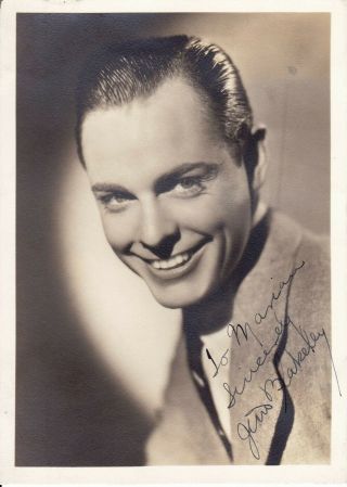 Actor James Blakeley Autograph Signed Very Early Publicity Photo D07