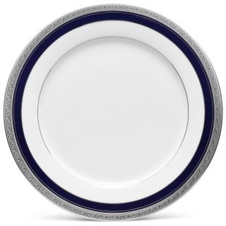 Noritake Crestwood Cobalt Platinum Dinner Plates,  Set Of 4