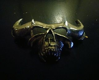 Rare Vintage Danzig Skull Metal Pin