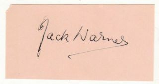Jack Warner Cut Signature Autograph Dixon Of Dock Green The Final Test Jigsaw