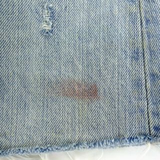 Miranda Lambert LEVI ' S Light Blue Denim Distressed Fray Bottom Skirt Size 30 3