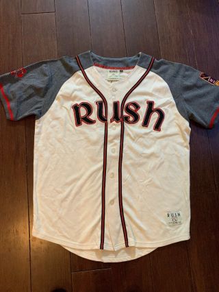 Rush 2007 Snakes & Arrows Concert Tour Baseball Jersey,  Medium,  Embroidered Euc