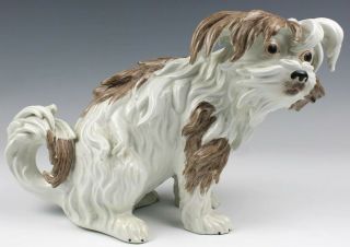 Mottahedeh Design Italy Bolognese Terrier Hand Painted K9 Dog Porcelain Figurine