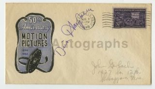 Dick Haymes - 1940s/50s Entertainer,  Singer,  Actor - Signed Postal Cover