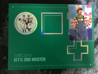 Bts 3rd Muster Army.  Zip Dvd Set Jin Photo Card