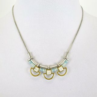 Miranda Lambert Stella & Dot Silver - Colored Bar Pendant Necklace