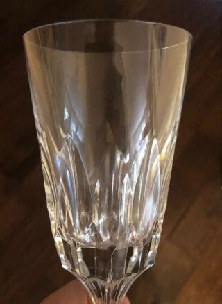 Set Of 4 BACCARAT France D’ASSAS Pattern Crystal 7” Wine Glasses Glass Stemware 7