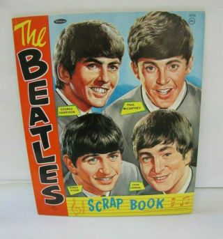 Vintage 1964 The Beatles Band Scrap Book By Whitman Nems 1960 