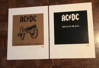 Package Deal—acdc Back In Black & Acdc For Those About To Rock Lithographs