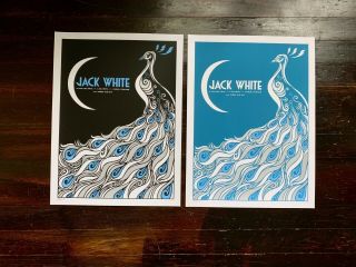 Jack White Todd Slater Rare Ap Matching S/n Tour Poster Print Set Paris France