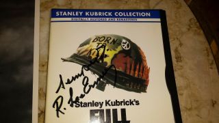 AUTHENTIC R LEE ERMEY AUTOGRAPHED 8X10 HISTORY C PHOTO & FULL METAL JACKET DVD 4