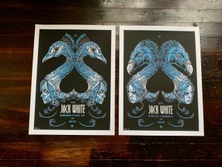 Jack White Todd Slater Rare Ap Set S/n Tour Poster Prints Australia Sydney Mlb
