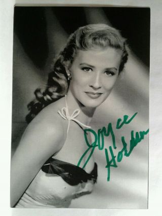 Joyce Holden Authentic Hand Signed Autograph 4x6 Photo - 1950s Actress