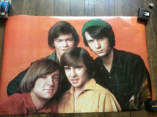 The Monkees Vintage Rock Pop Music Poster 1967 Davey Jones Mickey Peter Mike