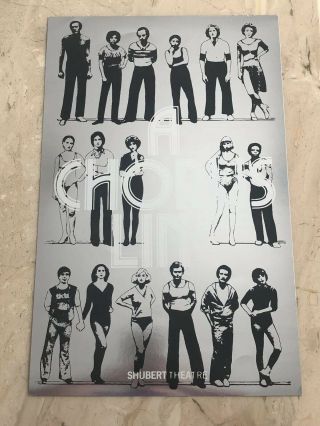 Vintage Mirrored Foil A Chorus Line Shubert Theater Poster Print