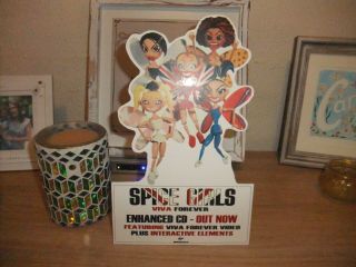 (-) Rare Spice Girls Viva Forever Cd Display Counter Standee Promo Stand