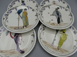 Villeroy & Boch China Design 1900 Salad Plates - Set Of Six