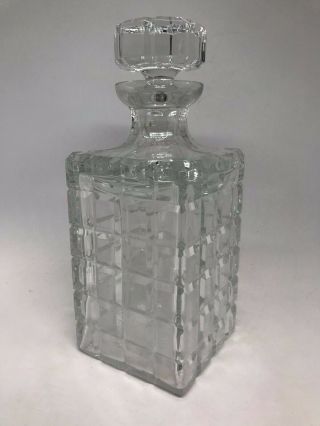 Helsinki By Atlantis Portugal Full Lead Crystal Whisky Decanter Vintage Perfect