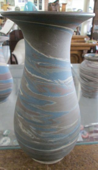 Niloak Pottery Mission Swirl Vase 8 " Tall