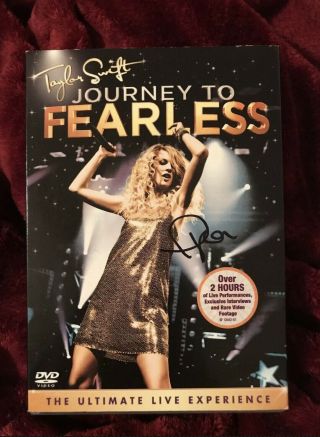Taylor Swift Signed Journey To Fearless Dvd