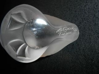 LALIQUE CRYSTAL GLASS DUCK,  SIGNED, 3