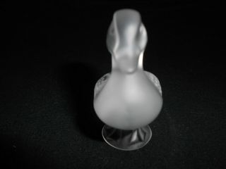 LALIQUE CRYSTAL GLASS DUCK,  SIGNED, 4
