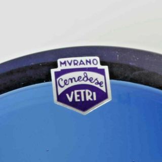signed Cenedese label Murano neodymium alexandrite art glass bowl Antonio Da Ros 3