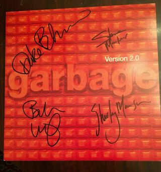 Garbage Version 2.  0 Promo Flat Signed - Shirley Manson Butch Vig Erikson Marker