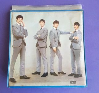 The Beatles 7 " 45 Vinyl Singles Carrying Case Pyx 1963 Made In England
