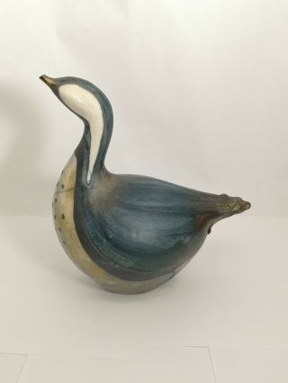 Marlen Moggach Canadian Studio Art Pottery Raku Fired Bird Sculpture - Waterloo