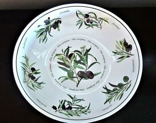 Williams Sonoma Made In Portugal 13 " Pasta Serving Bowl Olives & Their Names