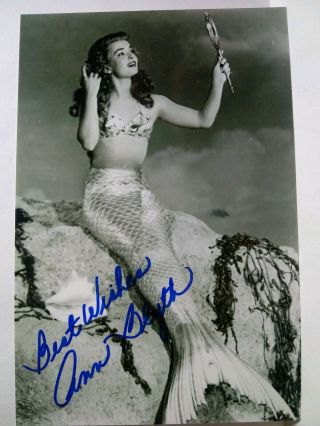 Ann Blyth Authentic Hand Signed Autograph 4x6 Photo - Mr.  Peabody And The Mermaid