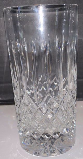 Waterford Cut Crystal Ballybay Highball 12 Oz Glasses X 2 Signed 5 ½ "