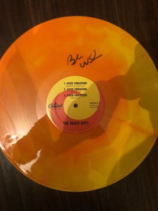 Beach Boys Brian Wilson Autographed Signed Record